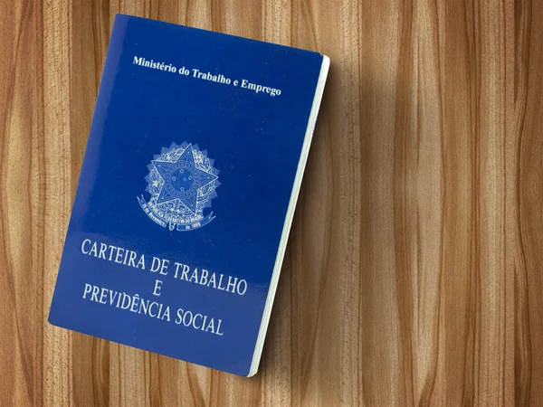 Бразильский документ труд и социальное обеспечение — стоковое фото