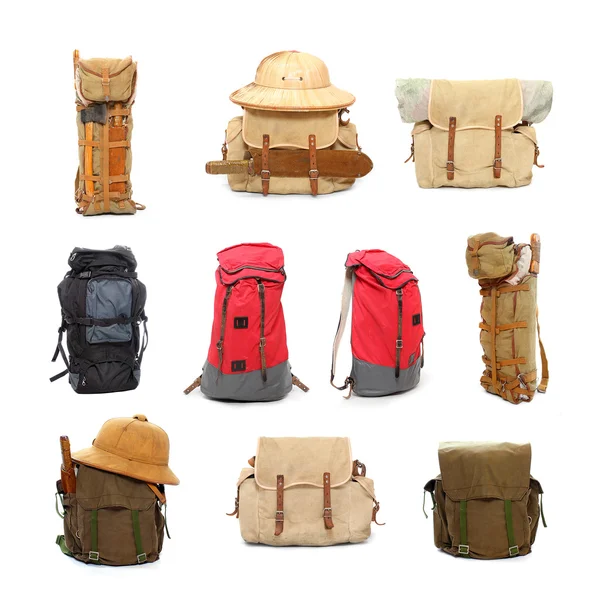 Дорожные сумки и рюкзаки — стоковое фото
