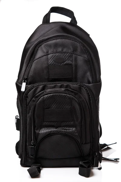 Черный рюкзак — стоковое фото