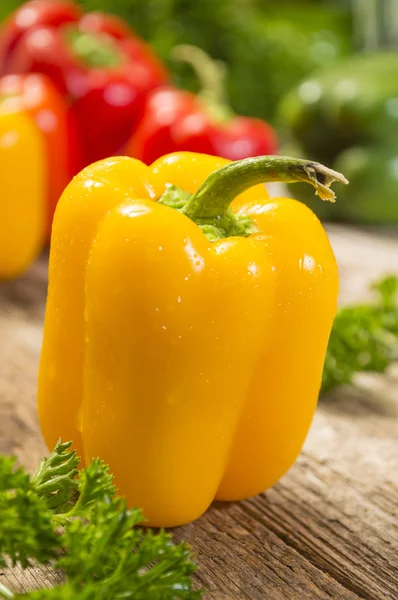 Желтый болгарский перец — стоковое фото