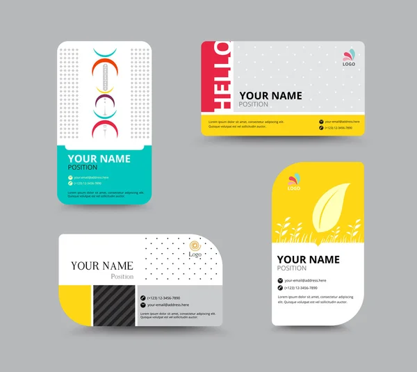 Шаблон визитной карточки. название карточки дизайн для бизнеса. включать s — стоковый вектор
