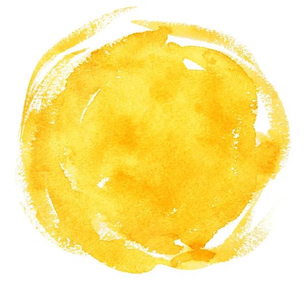 Желтый акварельный фон — стоковое фото