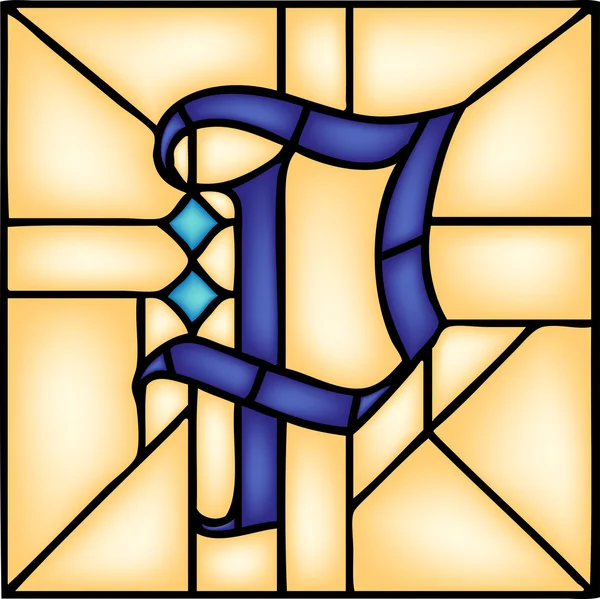 P - буква готический шрифт — стоковый вектор