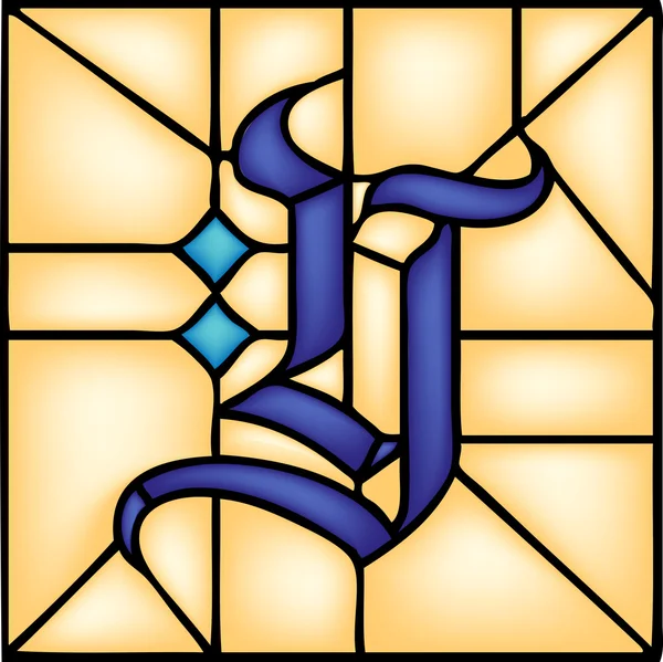 Y - письмо готический шрифт — стоковый вектор