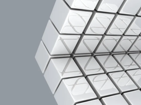 Металлические кубов — стоковое фото
