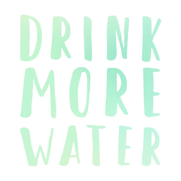 Пейте больше воды мотивационных плакатов — стоковый вектор