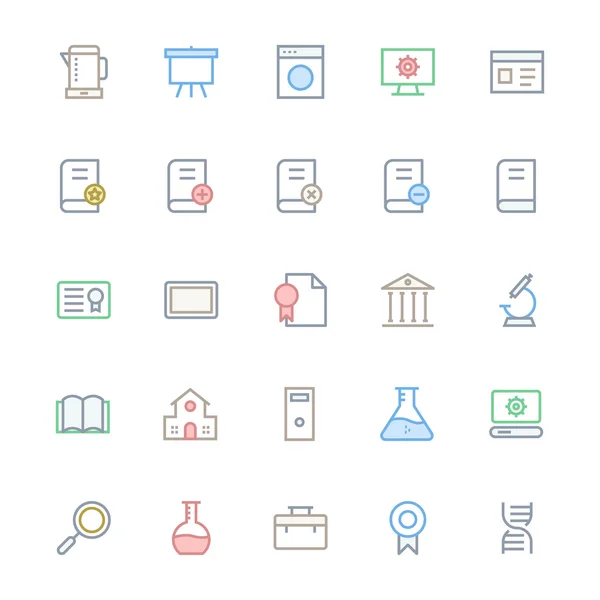 User Interface Colored Line Vector Icons 30 — стоковое фото