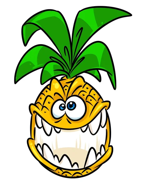 Мультфильм дикие фрукты ананас — стоковое фото