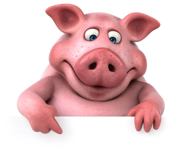 Fun свинья разума — стоковое фото