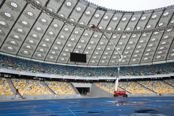 Киев Украина Мая 2018 Просмотр Нск Олимпийский Стадион Преддверии Финального — стоковое фото