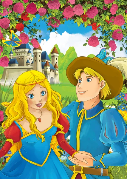Влюбленная пара - Принц и принцесса — стоковое фото