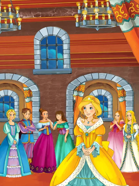 Красивая принцесса или волшебницы, говорить с семьей — стоковое фото