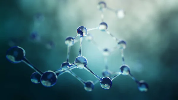 3D Иллюстрация модели молекулы — стоковое фото