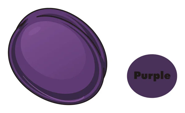 Один фиолетовый сливы — стоковое фото