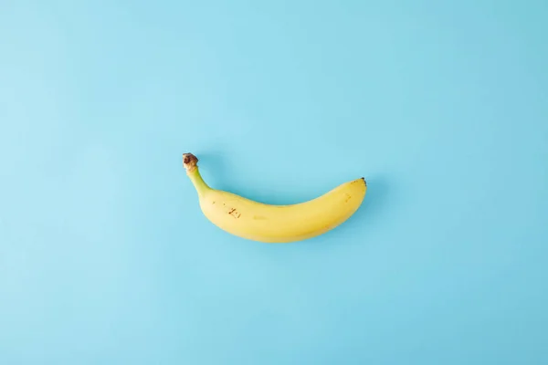 Вид Сверху Свежих Бананов Изолированные Синий — стоковое фото