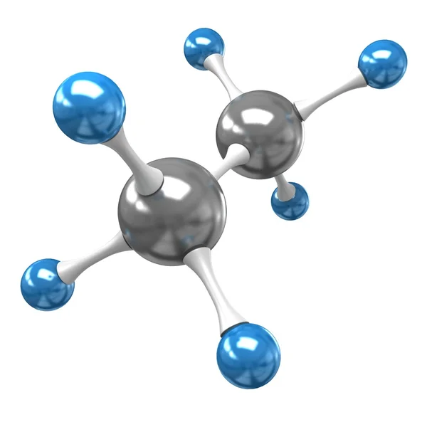 Молекулы этана — стоковое фото