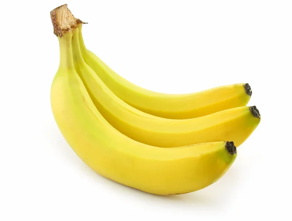Кучу спелых банана, изолированные на белом фоне — стоковое фото
