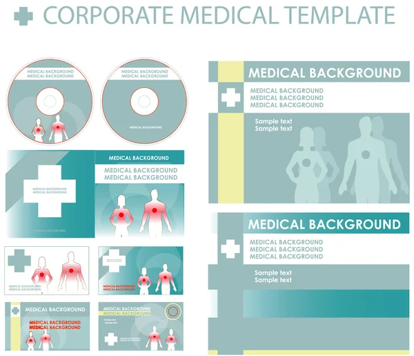 Корпоративная презентация медицинских, шаблон отчета — стоковое фото