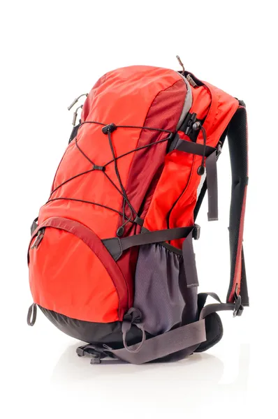 Красный рюкзак — стоковое фото