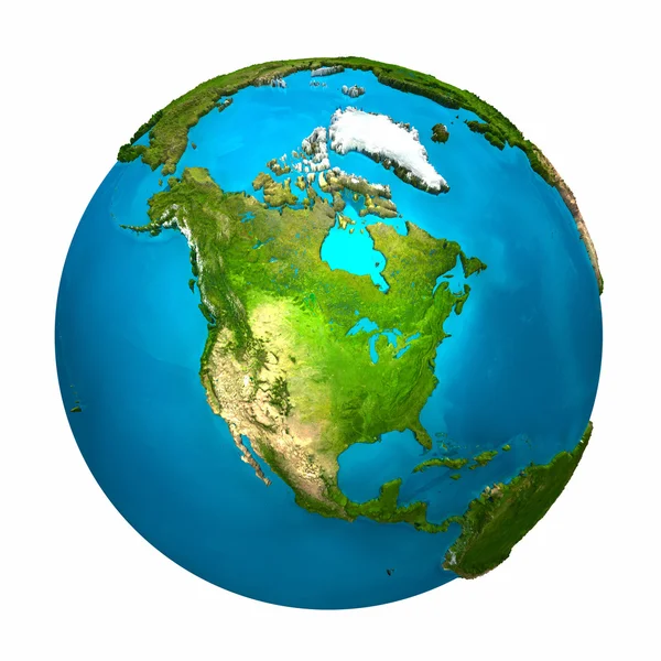 Планета Земля - Северная Америка — стоковое фото