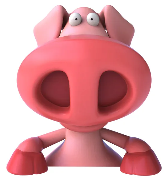 Счастливая свинья 3-я иллюстрация — стоковое фото