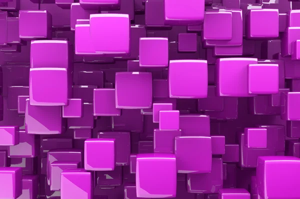 Абстрактный фиолетовый 3D кубов — стоковое фото