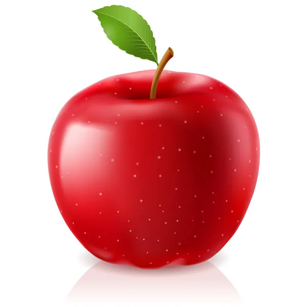 Вкусный красное яблоко — стоковый вектор