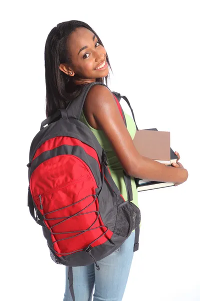 Симпатичные афро-американской средней школы студент девушка — стоковое фото