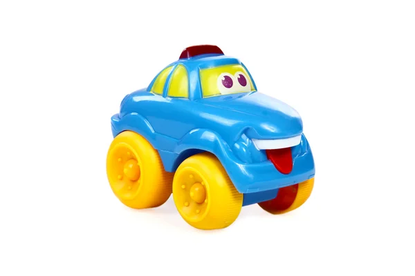 Детская игрушка автомобиль, изолированные на белом — стоковое фото