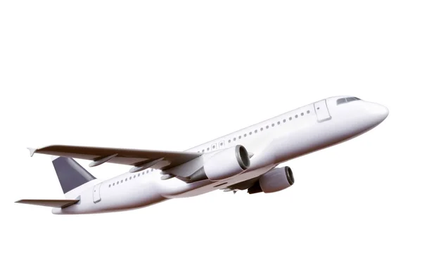 Модель коммерческий самолет, изолированные на белом фоне — стоковое фото