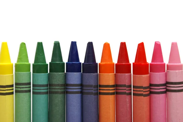 Строка карандашами — стоковое фото
