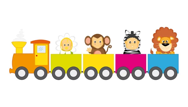 Детская железная дорога — стоковый вектор