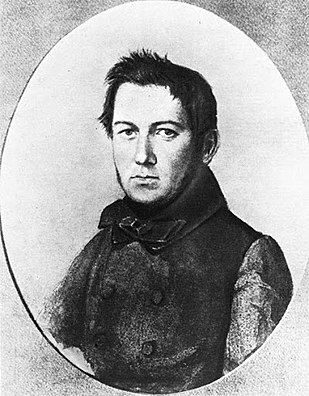 Портрет М. Глинки кисти художника Я.Ф.Яненко, 1840-е годы